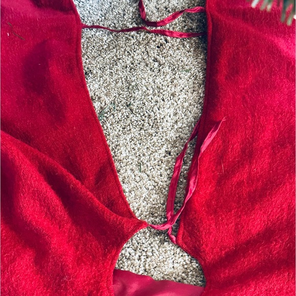 🎄Snowman Fleece Tie Back Christmas Tree Skirt 45" Diameter - Picture 5 of 9